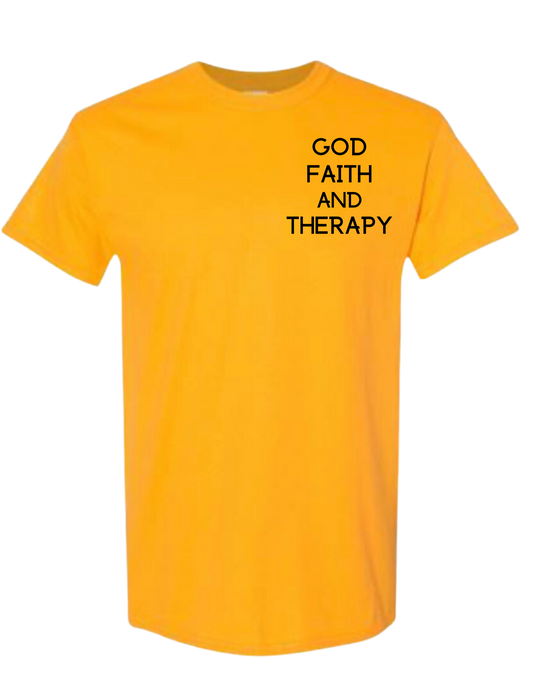 GOD FAITH THERAPY T-SHIRT